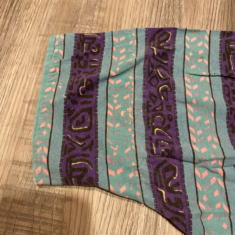 Vintage Single Stitch T Shirt Blue Purple Thrashed Size XL Checkpoint - Picture 5 of 8